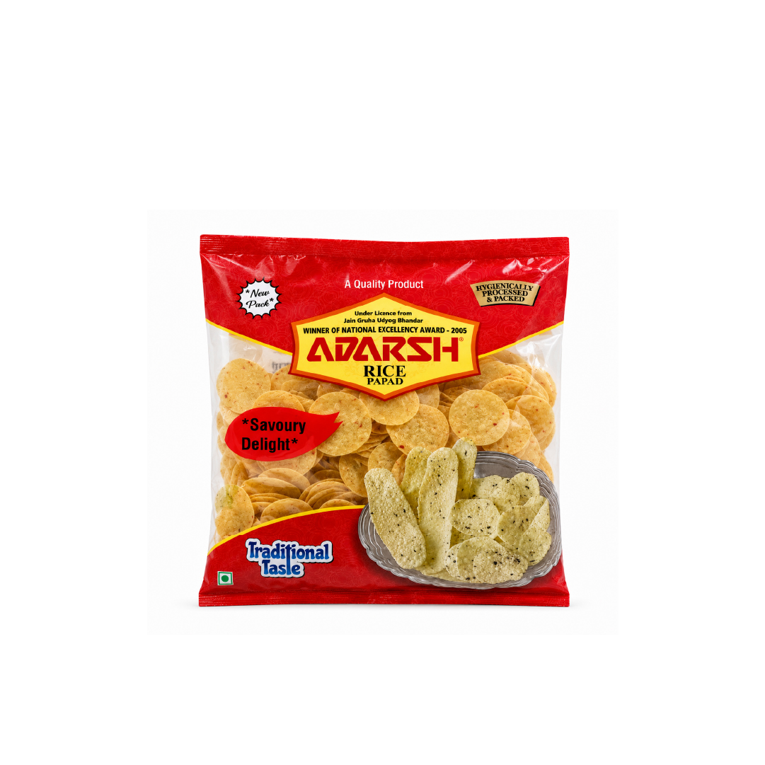 CHILLI RICE COIN PAPAD 500GMS